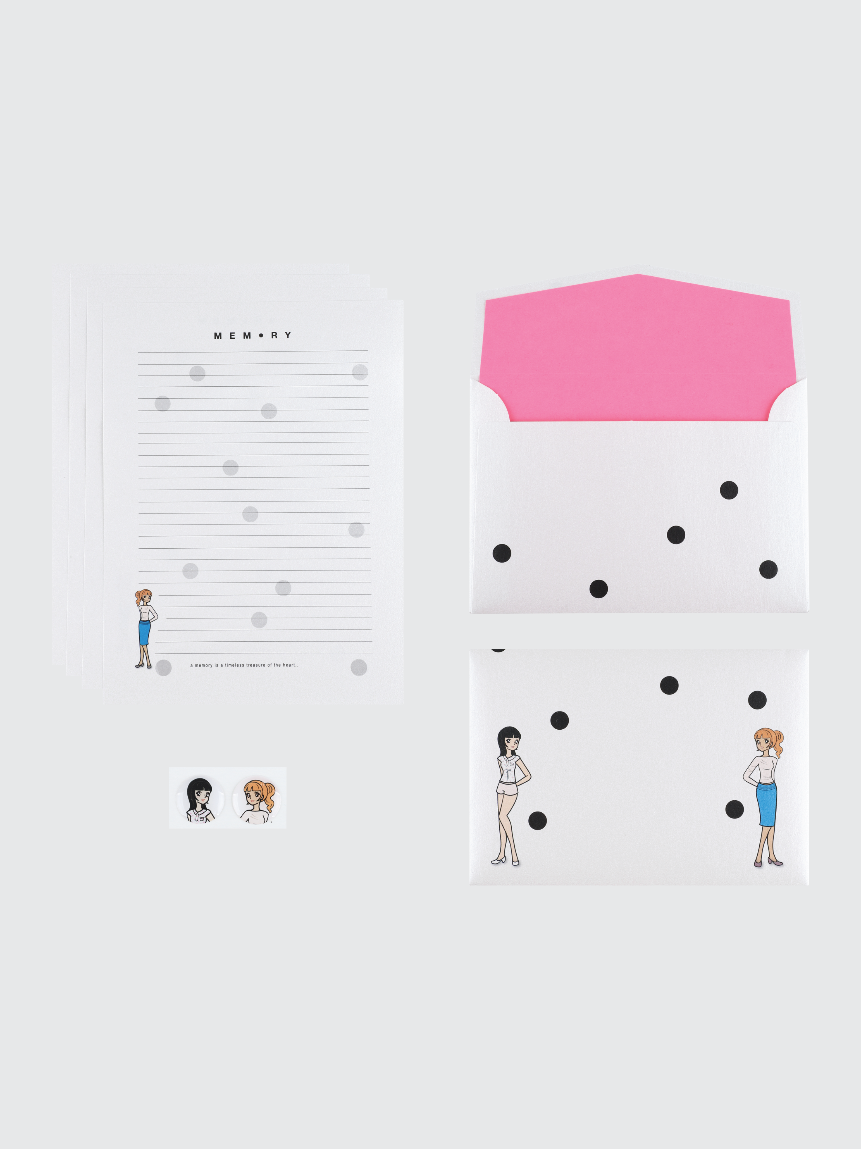 Pearl Stationery Set